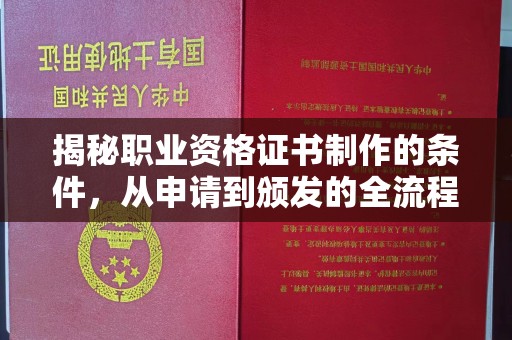 梁园揭秘职业资格证书制作的条件，从申请到颁发的全流程解析