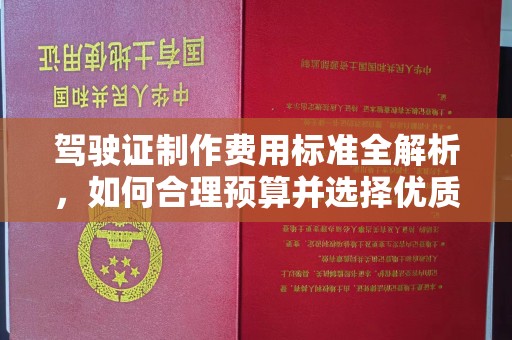梁园驾驶证制作费用标准全解析，如何合理预算并选择优质服务？
